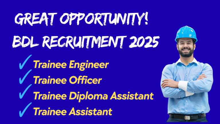 Great Opportunity | BDL Recruitment 2025