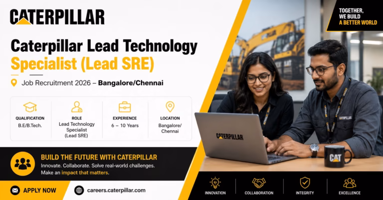 Caterpillar Lead Technology Specialist (Lead SRE)